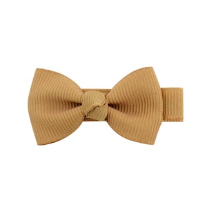 40 Colors Handmade Small Solid Lovely Hair <b>Bow</b> Ribbon With Full Lined Metal Hair <b>Clip</b> for Little Girls - Product Image 4