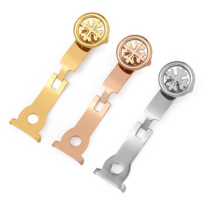 Yeni yüksek kalite paslanmaz çelik saat kayışı kayış toka altın gümüş dağıtım kemer tokası için Patek - Product Image 1
