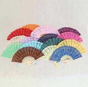 Abanico de mano de encaje personalizado para danza y bodas, suministro directo de fábrica - Product Image 6