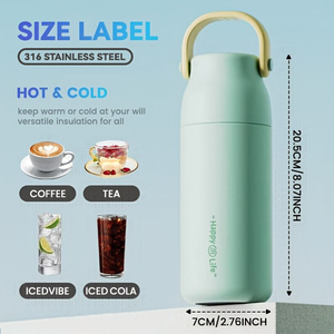 Bouteille isotherme sous vide anti-fuite avec bec verseur à ouverture rapide, infuseur à thé épaissi et poignée portable pour le sport – Vente en gros - Product Image 2