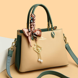 Borsa a Spalla Grande <span class=keywords><strong>di</strong></span> Lusso <span class=keywords><strong>di</strong></span> <span class=keywords><strong>Marca</strong></span> Famosa in Offerta Speciale con Design Color Block Borsa a Mano per Donna Firmata - Product Image 1