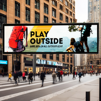 1920x540 intérieur LED Bus fenêtre arrière publicité affichage Message vidéo roulant magasin de détail centre commercial métro utiliser fournisseur OEM