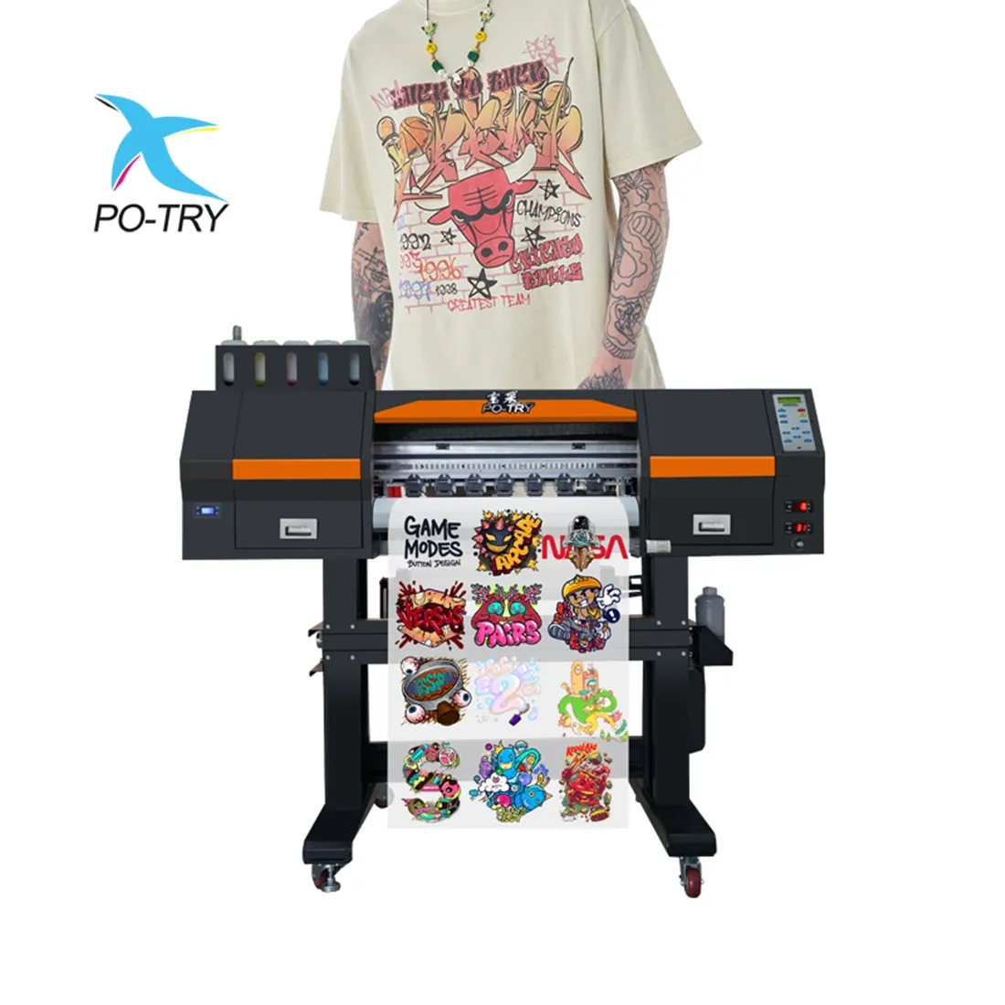 Stampante digitale per tessuti in cotone digitale a doppia testa stampante Dtf stampante digitale per abbigliamento