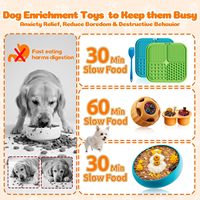 Jouets d'enrichissement pour chiens, tapis à lécher en silicone pour animaux de compagnie, pour soulager l'anxiété, facile à nettoyer et compatible micro-ondes, garde les chiens occupés