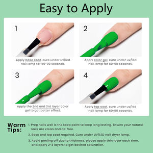 Esmalte de Uñas en Gel KUDAN, Nuevo, Disponible en Fábrica, para Todos los Salones, Esmalte de Uñas en Gel de un Solo Paso, Secado Rápido, Esmalte de Uñas Natural - Product Image 5