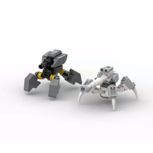 Robot quadrupède créatif MOC Shield Mountain, robot de <span class=keywords><strong>patrouille</strong></span> et de combat, blocs de construction en plastique ABS, petit robot <span class=keywords><strong>jouet</strong></span> pour garçons - Product Image 5