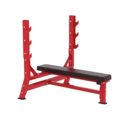 Bangku Datar YG-4032 Kekuatan Komersial Bebas Bobot & Kekuatan Stasiun Matrix Varsity Series Flat Bench