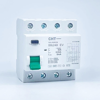 Interruptor Diferencial de Corriente Residual Tipo B de 2P 4P con Certificación KEMA, 6mA CC, RCCB RCD para Punto de Carga