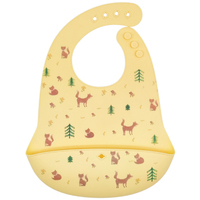 Bavoirs en silicone de qualité alimentaire pour bébés, ensemble de vaisselle pour enfants, vente en gros pour l'alimentation des bébés