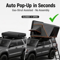 Tente de toit rigide pour SUV 4x4 et pick-up, tente de toit pour voiture, camping-car pour 3-4 personnes, modèle hardtop - Vente chaude