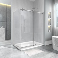 Base de douche rectangulaire en acrylique blanc antidérapante avec drain central pour salle de bain, OEM&ODM