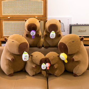 Großhandel niedlichen Tier Capybara Plüschtiere für Kinder benutzer definierte Dulces Capibara gefüllte Plüsch puppen - Product Image 5