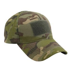 Customized 6 Panel Camo Sports <b>Waterproof</b> Fitted Baseball Cap Curved Brim Tactical Logo Embroidery Men Direct Manufacturer - Product Image 4