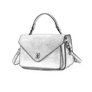 Women Envelope Handbag Top Layer Cowhide Large Capacity Shoulder <b>Bag</b> Crossbody <b>Bag</b> Brown Green Black Coffee Color Vertical - Product Image 5
