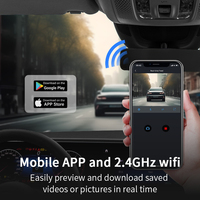 Mini caméra embarquée T1 1080P Full HD avec angle de 130°, WDR, enregistrement en boucle et contrôle par application - Boîte noire DVR GPS automatique