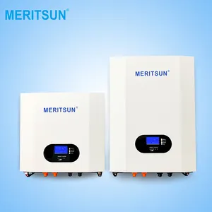 MeritSun Long Life 5kwh Wall Mounted Battery 48V Lithium Battery Solar System