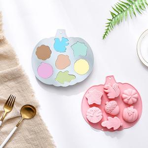 M40141 Moule en silicone pour gâteaux et glaçons, motif <span class=keywords><strong>Automne</strong></span> : Écureuil, Citrouille, Dinde, Feuilles et autres - Product Image 4