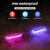 Lampe solaire LED en gros pour terrasse, RGB 7 couleurs, effet de respiration automatique, IP68, 800 mAh, fixation n'importe où, résistante aux chocs et aux vibrations