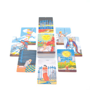 Cartes de Tarot Ryder étanches de haute qualité pour l'impression de cartes de Tarot pour <span class=keywords><strong>d</strong></span>ébutants avec boîte magnétique et <span class=keywords><strong>livret</strong></span> relié parfait - Product Image 1