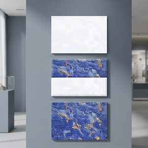 30x45cm Sky Blue Wavy Digital Ceramic <b>Wall</b> Tiles Glossy Glazed Finish for Bathroom Kitchen Interiors - Product Image 3