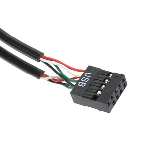 Câble d'extension USB 9 broches pour carte mère d'ordinateur, adaptateur de connecteur HUB USB 2.0 à 9 broches pour carte de circuit imprimé 1/4/1/2 - Product Image 4