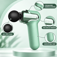 Mini pistolet de massage portable avec écran LCD, masseur musculaire profond rechargeable, pistolet de percussion électrique professionnel pour fascias