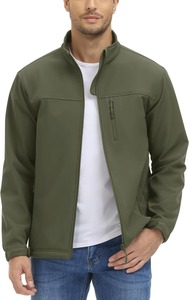 Chaquetas Softshell de diseño personalizado para hombre y mujer, ropa de trabajo de invierno, soporte con capucha, resistente al viento, impermeable, resistente a la intemperie, ajuste cómodo - Product Image 2