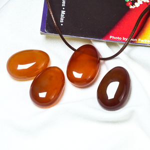 Colgante de gota de agua de cornalina roja Natural <span class=keywords><strong>Ada</strong></span> de 30mm con agujero Horizontal de 3mm, <span class=keywords><strong>piedra</strong></span> pulida suave para hacer collares, joyería DIY - Product Image 2