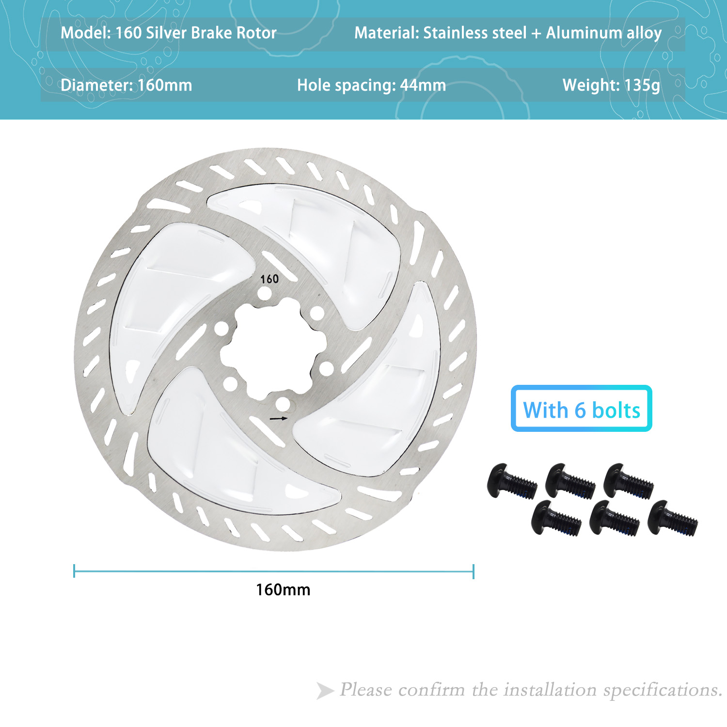 สีเงิน 160มม