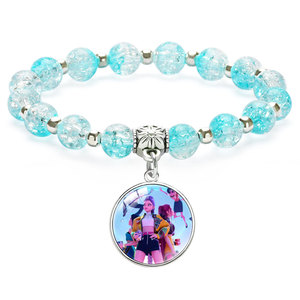 HS0064 Nouveau <span class=keywords><strong>Bracelet</strong></span> en Cristal Groupe K-pop <span class=keywords><strong>Bracelet</strong></span> Perlé Pendentif K-pop Cristal Craquelé Incrusté <span class=keywords><strong>Bracelet</strong></span> Manchette Bijoux Perlés - Product Image 6