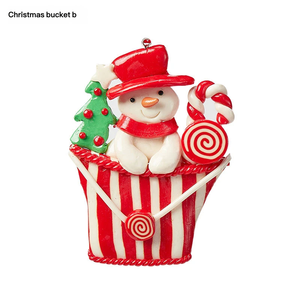 Wholesale Polymer Clay Christmas Hanging Ornaments Peppermint <b>Candy</b> <b>Cane</b> Design Christmas Tree Decor Gifts - Product Image 1