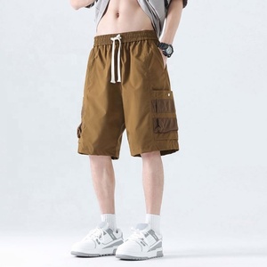 Shorts en jean sportifs pour hommes, en coton, pour le basketball et l'entraînement, avec empiècements en mesh, pour l'été - Product Image 2
