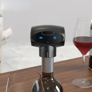 NOVO Cordless elétrica vinho Vacuum Pump Stopper com luz LED