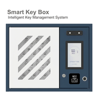 Caja Fuerte Inteligente de 15 Llaves, Sistema de Gestión de Llaves Inteligente, Lector RFID de Pared, Protección de Seguridad con Huella Dactilar y Reconocimiento Facial