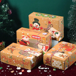 2026 New <strong>China</strong> Kraft Paper Biscuit Box <strong>Christmas</strong> Gingerbread Candy <strong>Gift</strong> Box with PVC Window for Flour Feed Packaging - Product Image 2