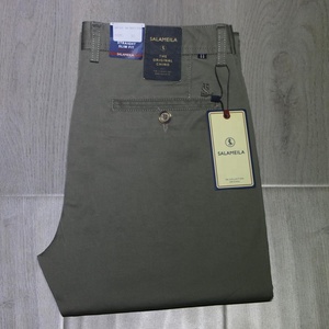 Pantalones <span class=keywords><strong>Chinos</strong></span> de Algodón de Alta Calidad 2019, Pantalones de <span class=keywords><strong>Hombre</strong></span> Ajustados, Guangzhou - Product Image 4
