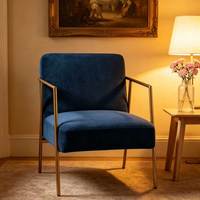Fauteuil en tissu nordique moderne avec structure métallique, siège individuel, chaise longue pour salon, hôtel, appartement