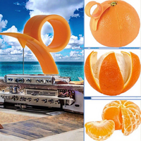 Sinaasappelschillers Creatieve Fruit Citroen Sinaasappel Snijder Gemakkelijke Opener Citrusmes Handmatig Plastic PP Huis Keuken Fruitopener