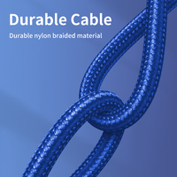 Nouveau produit 2026 Câble de données USB Type-C vers Micro USB LED 5 en 1 Type C 3A Charge rapide Câble de données 3A 60W LED pour ordinateur