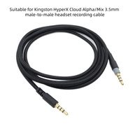 Kabel Audio Rekaman Pengganti Konduktor Tembaga Bebas Oksigen PVC USB Male-to-male 1.5m 5ft 3.5mm HyperX Cloud Alpha/Cloud Mix