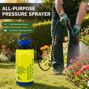 Pulverizador Manual de Jardín de Alta Capacidad de 8L, Pulverizador Portátil de Hombro de 2L con Boquilla Ajustable para el Hogar y la Granja - Product Image 3