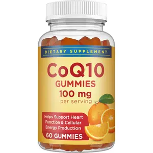 自有品牌CoQ10软糖100毫克辅酶Q10泛醌咀嚼糖果支持心脏健康，增强细胞能量