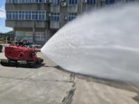 Robot de lutte contre l'incendie autonome de type chenillé, flexible, en acier, pour la vente directe, la lutte contre les incendies et les secours d'urgence, Guoxing RXR-MC100BGD