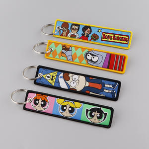 Portachiavi con Etichetta Tessuta di Rick e <span class=keywords><strong>Morty</strong></span>, Accessorio per Badge da Ufficio in Tessuto Cartoon - Product Image 1