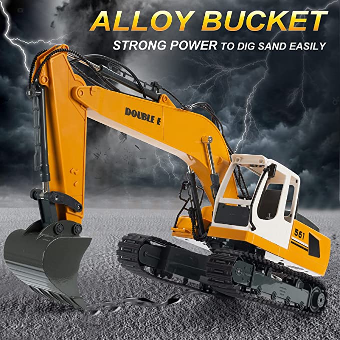 パワーショベル　ラジコン　E561−003　DoubleE　オプション付き Double E E561-003 2.4GHz 1/16 RC Excavator with Accessories