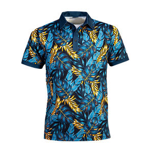 Polos de Golf Sublimados de Alta Calidad OEM, Transpirables, con Estampado Completo, 92% Poliéster, 18% Elastano, Diseño Personalizado con Logotipo - Product Image 4