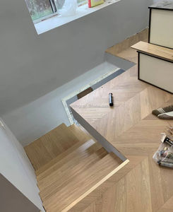 บันไดไม้โอ๊คสีอ่อนทรงกลมแบบวน - Product Image 5