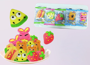 Dessin animé en forme <span class=keywords><strong>de</strong></span> bonbons <span class=keywords><strong>de</strong></span> Noël Snack Marshmallow Fudge avec OEM Export personnalisable en vrac traitement fruité déco enduit - Product Image 2