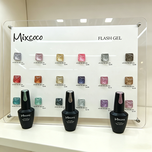 Gel Flash Mixcoco Soak Off UV LED, Paillettes Scintillantes pour Tatouages Temporaires, Gel à Paillettes pour Manucure en Salon et Décoration d'Ongles DIY - Product Image 3