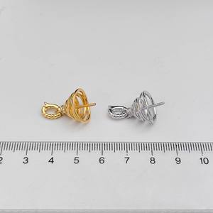 WENCHI - Colgante de Plata de Ley S925 con Soporte Vacío para Cuentas de 12-15 mm, Color Oro Blanco, para Corrector, Collar de Jade, Modelo 10592, China - Product Image 3